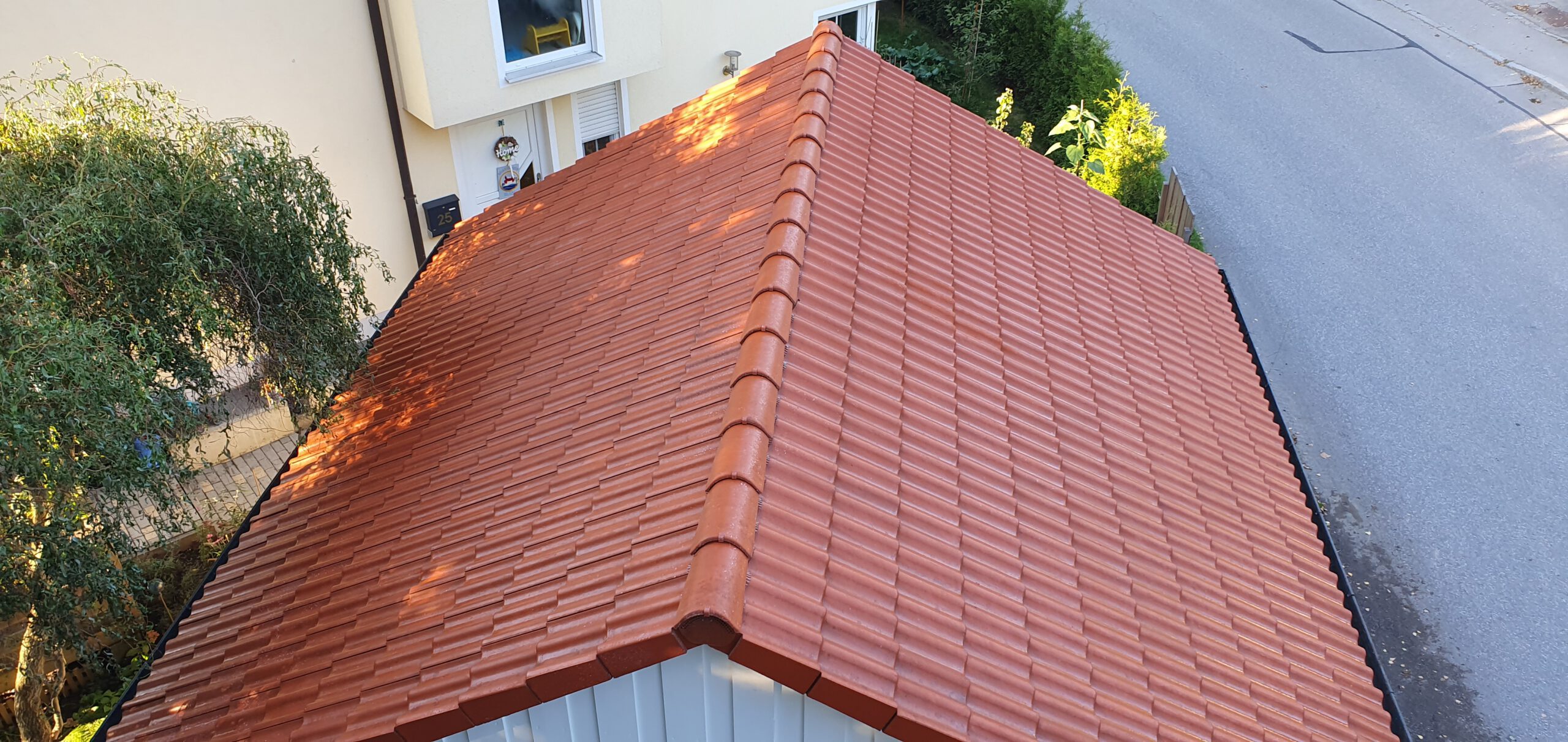 Sauberes Dach nach professioneller Reinigung